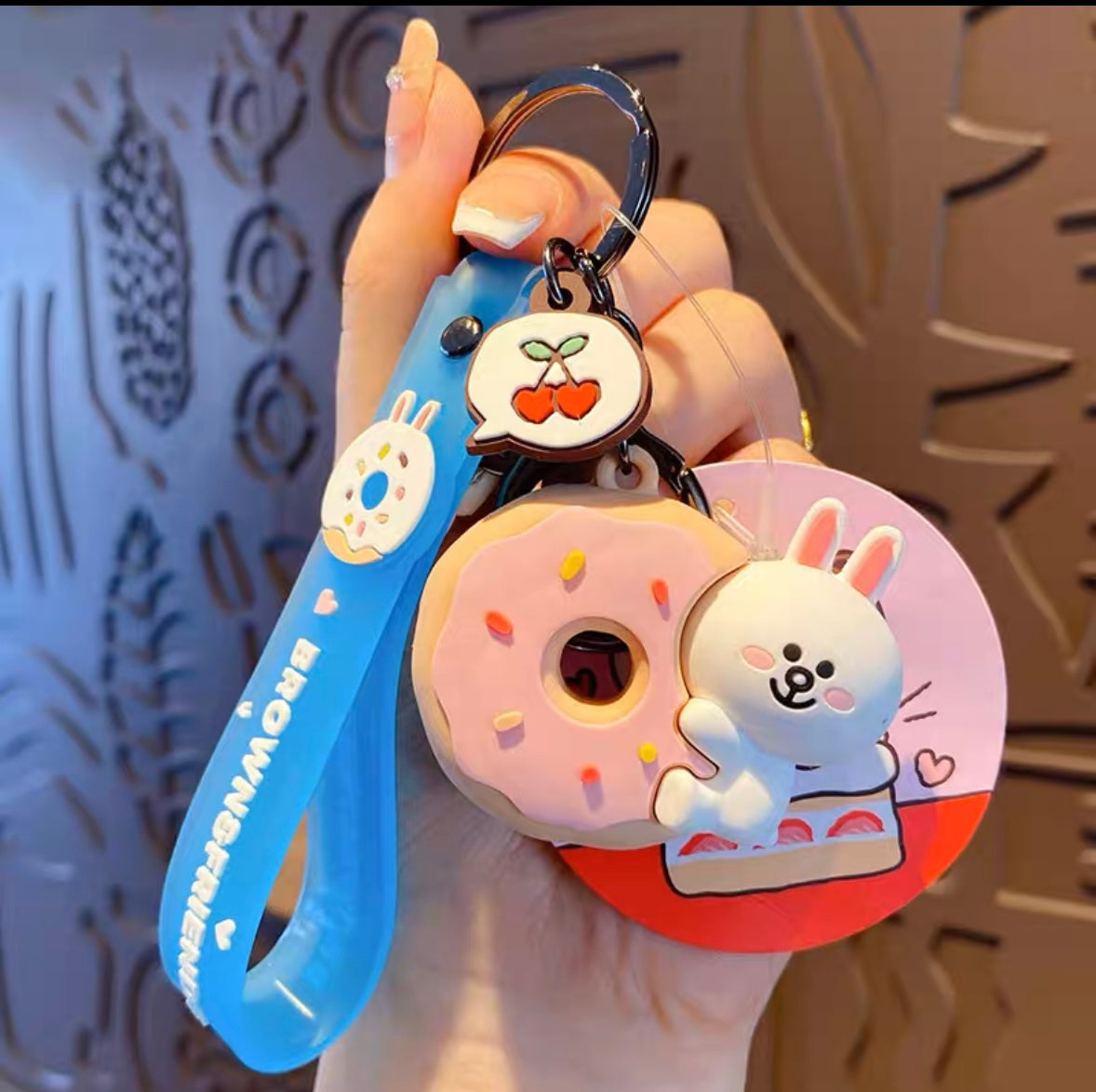 LINE FRIENDS Brown Cony keychain