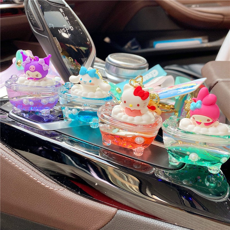 Sanrio bubble bath series cute keychains