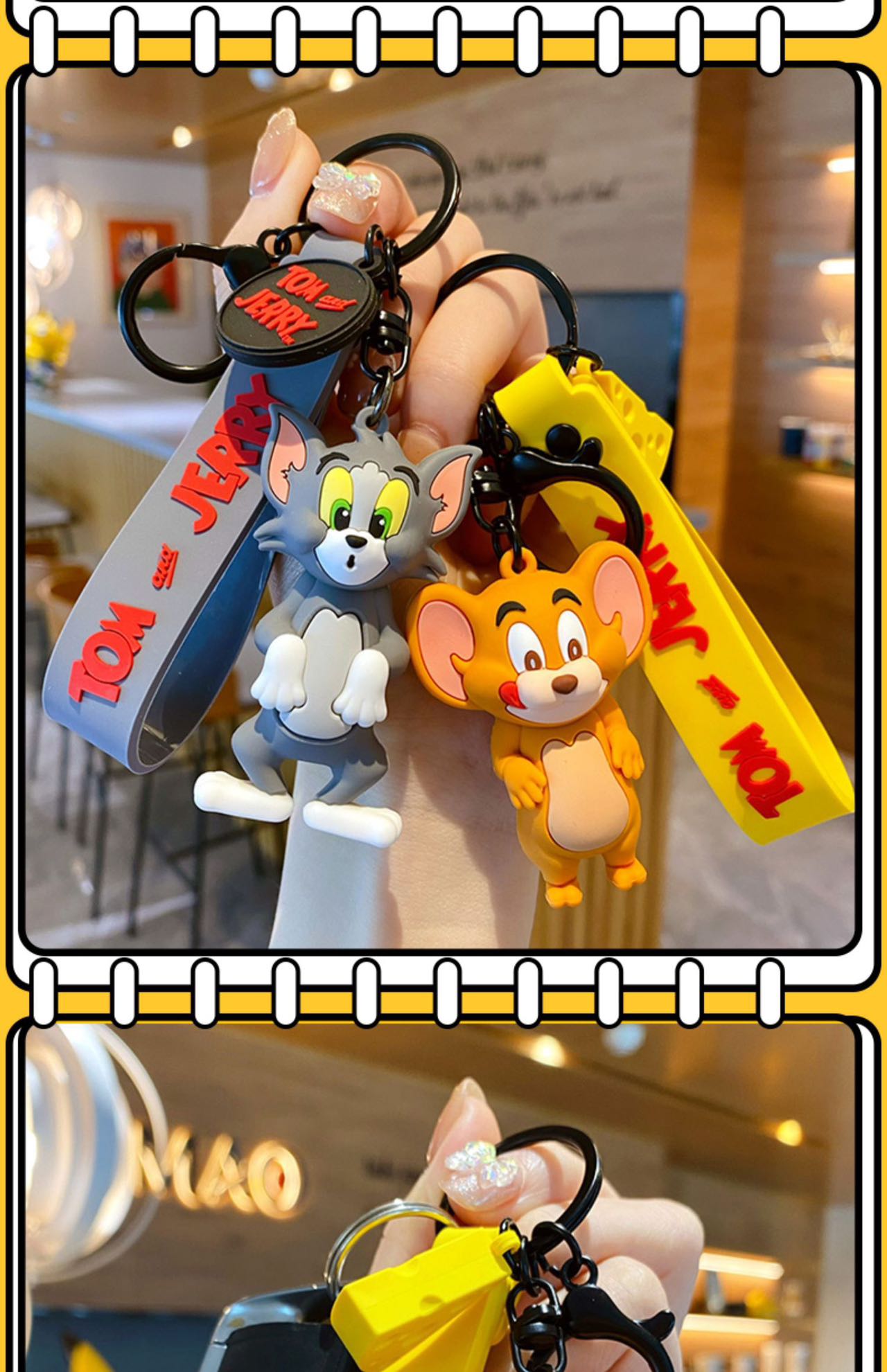 Tom and Jerry keychain cartoon keychain
