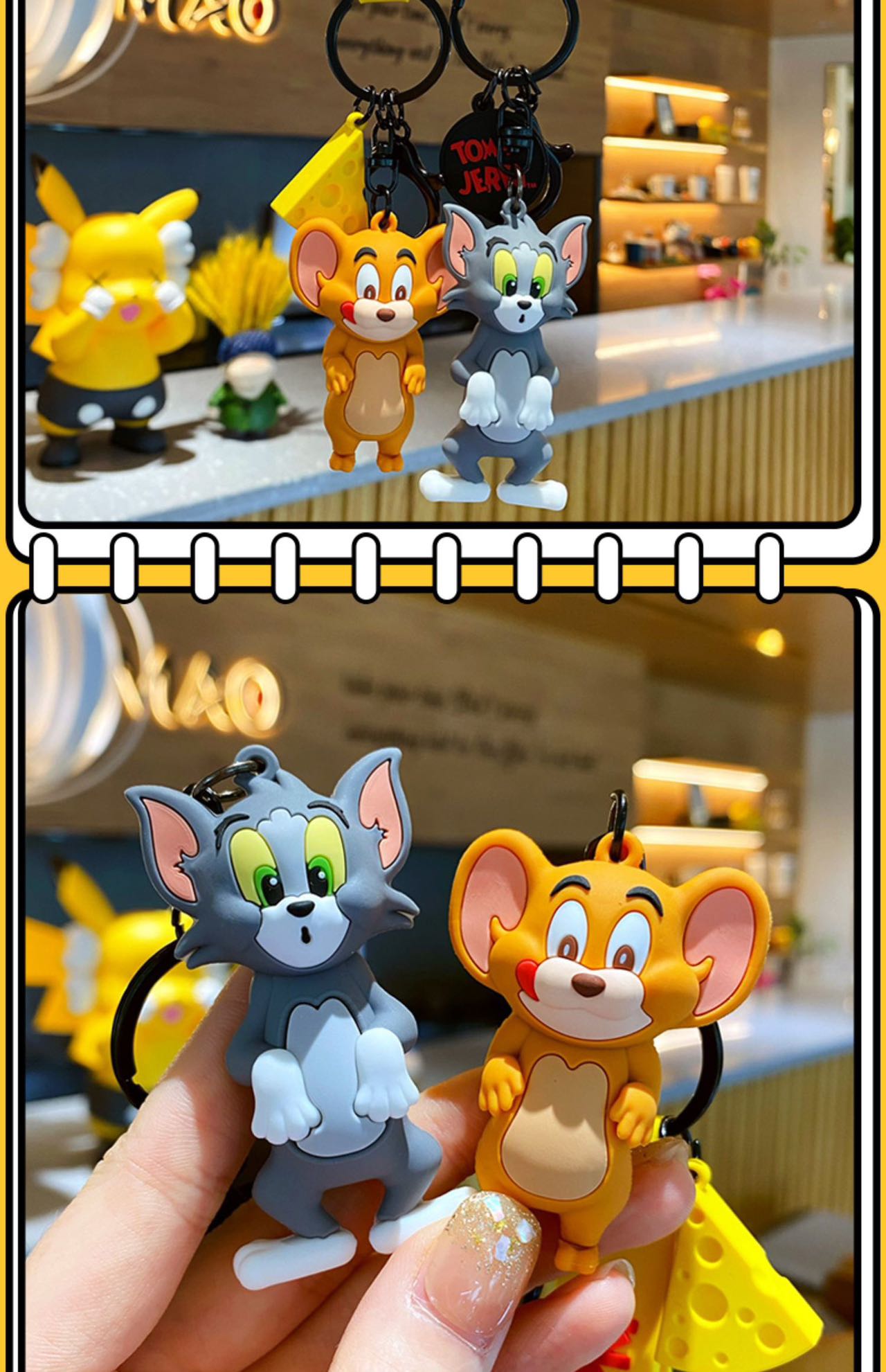 Tom and Jerry keychain cartoon keychain