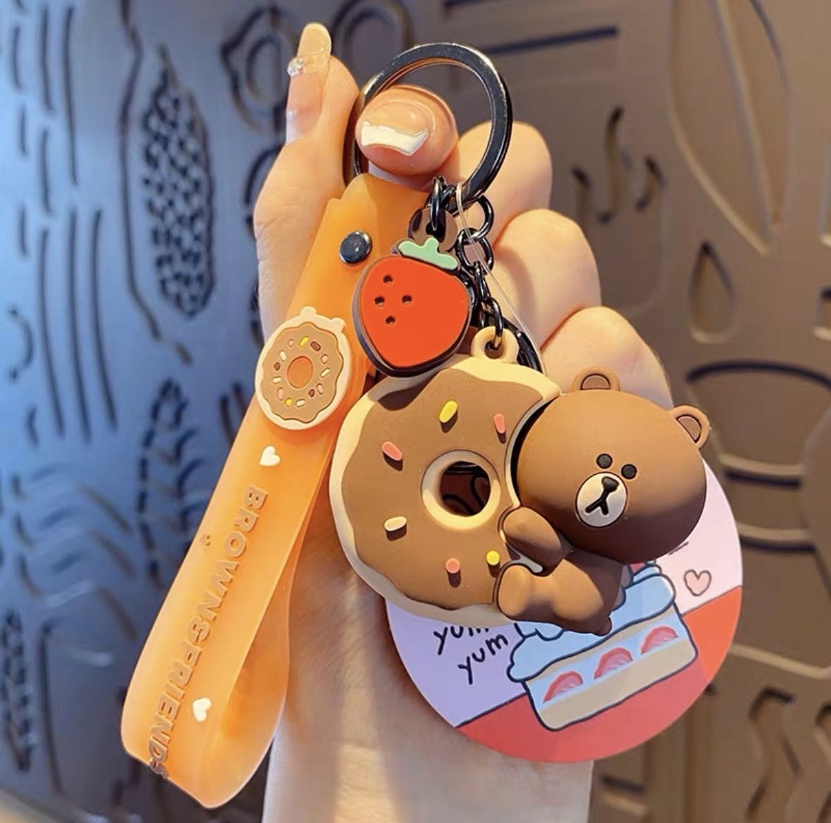 LINE FRIENDS Brown Cony keychain
