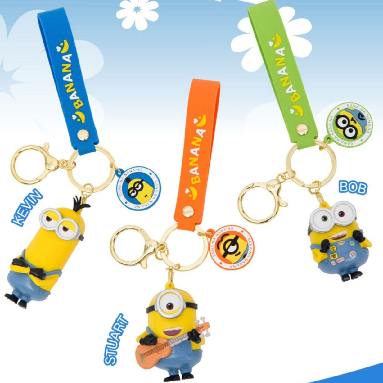 Minions Bob Stuart kevin keychains
