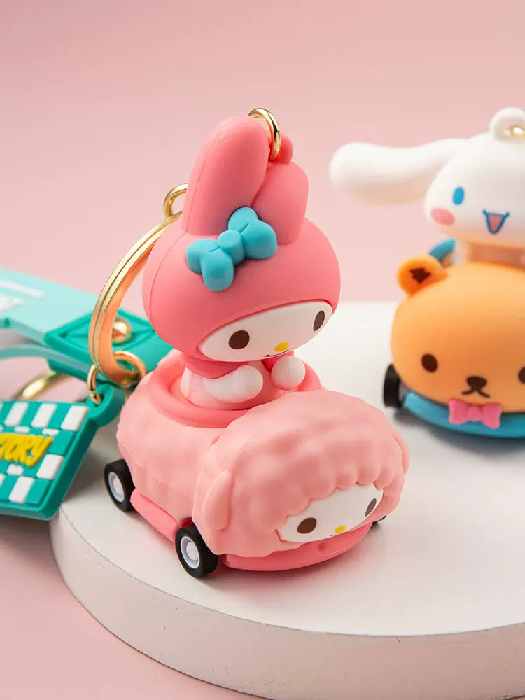 Sanrio small car keychain
