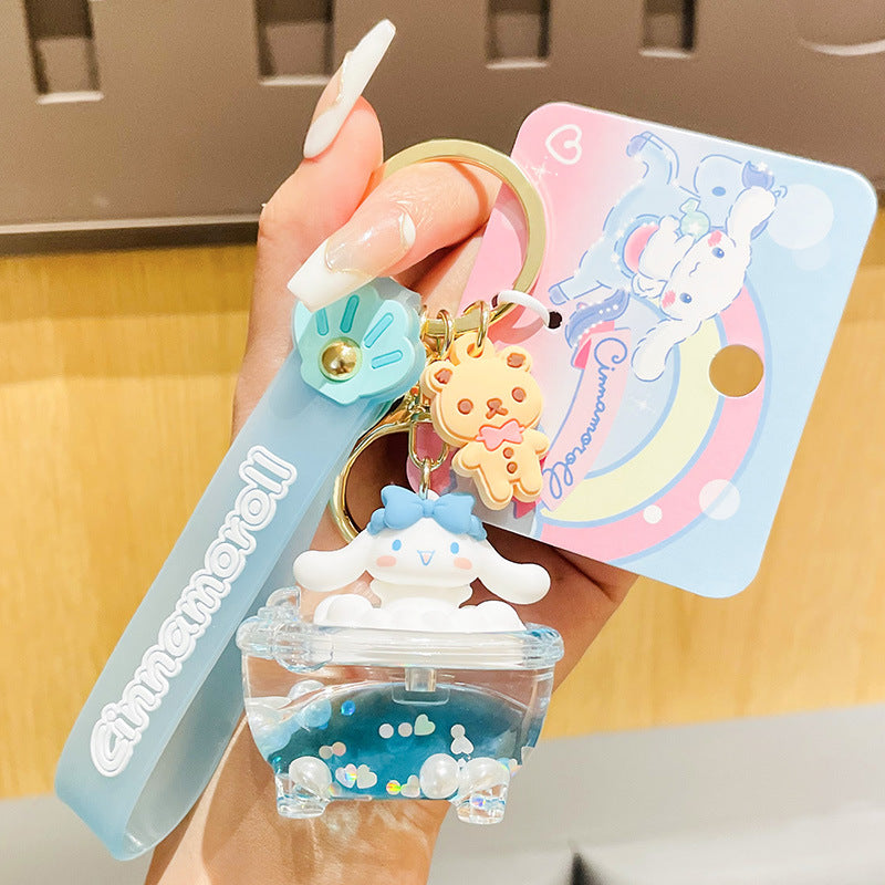 Sanrio bubble bath series cute keychains