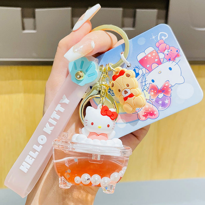 Sanrio bubble bath series cute keychains