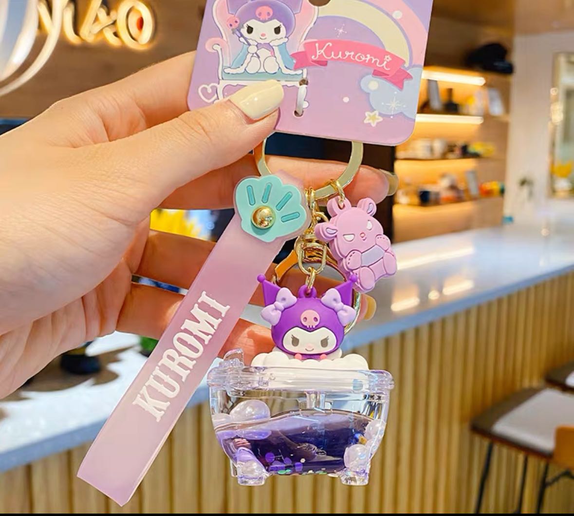 Sanrio bubble bath series cute keychains