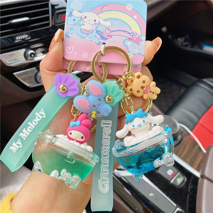Sanrio bubble bath series cute keychains